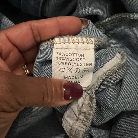 Loragal; Faux fur denim maxi trench coat - Picture 9 of 10